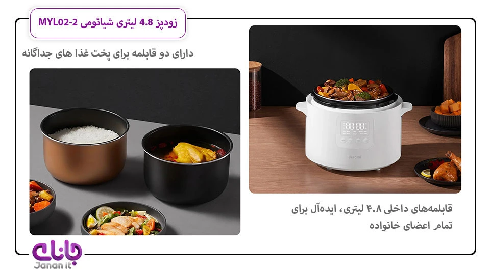 زودپز برقی 4.8 لیتری شیائومی مدل MYL02-2