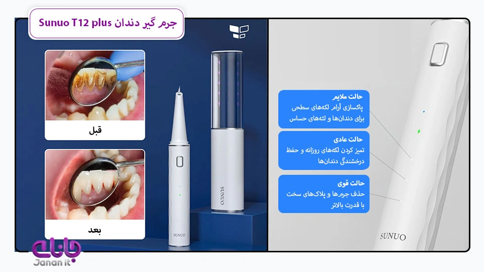 دستگاه جرم گیر اولتراسونیک Sunuo T12 plus