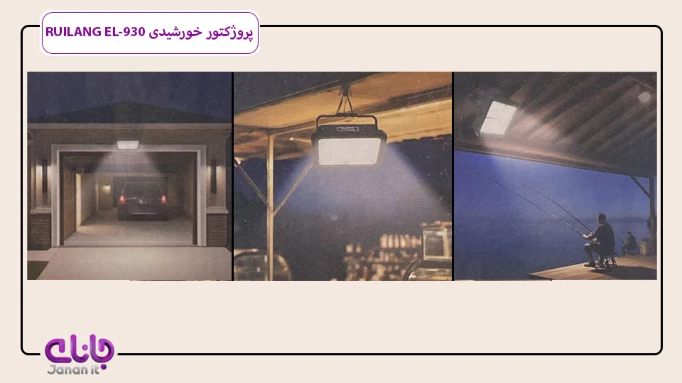 پروژکتور خورشیدی RuiLANG 200W مدل EL-930