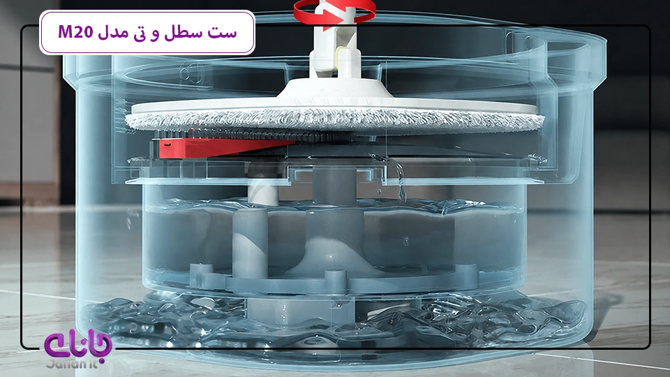 سطل تی و جارو بامیدی M20